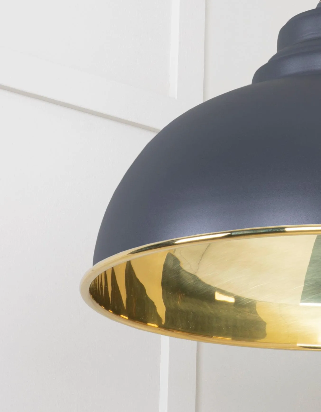 From The Anvil Smooth Brass Harborne Pendant Light