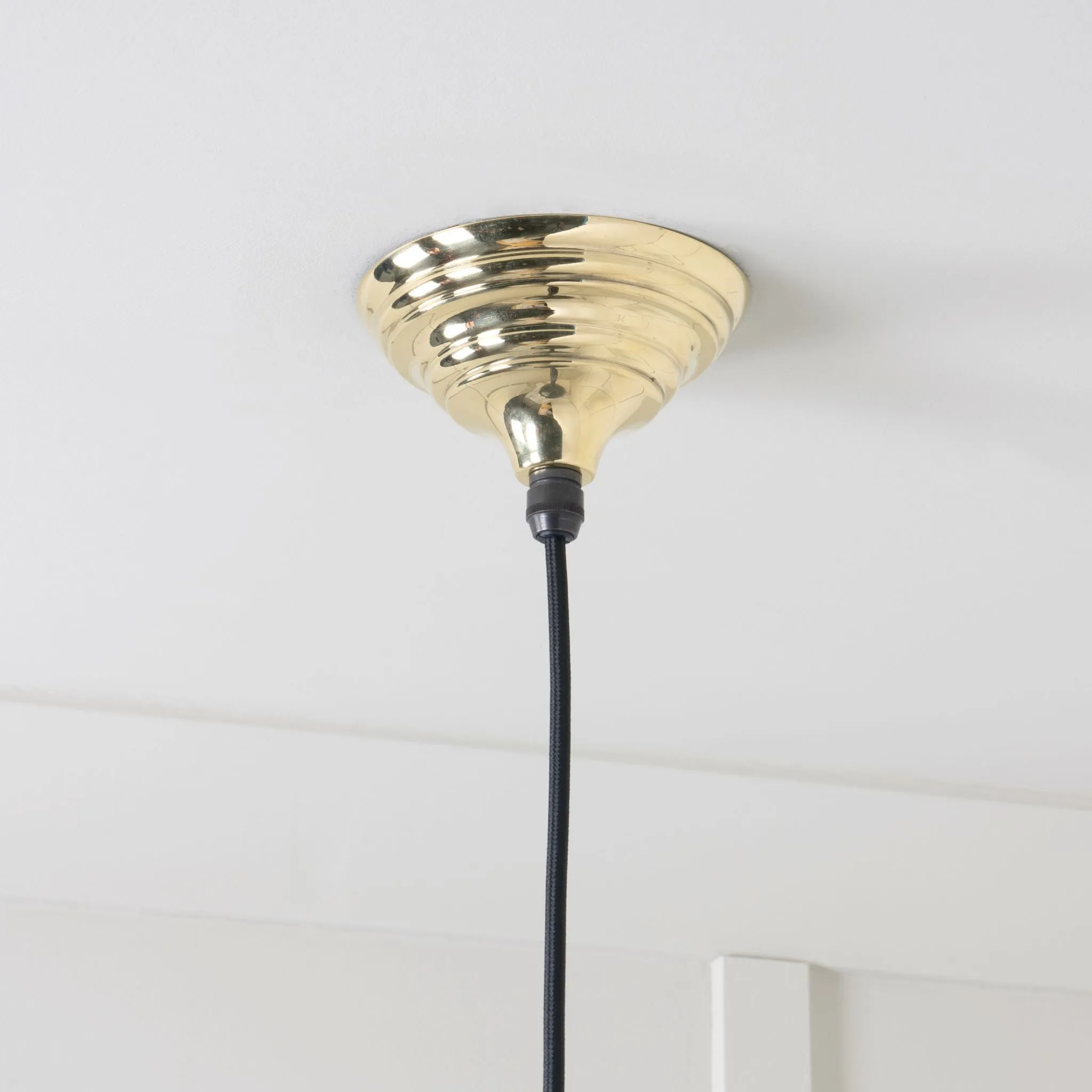 From The Anvil Smooth Brass Harborne Pendant Light
