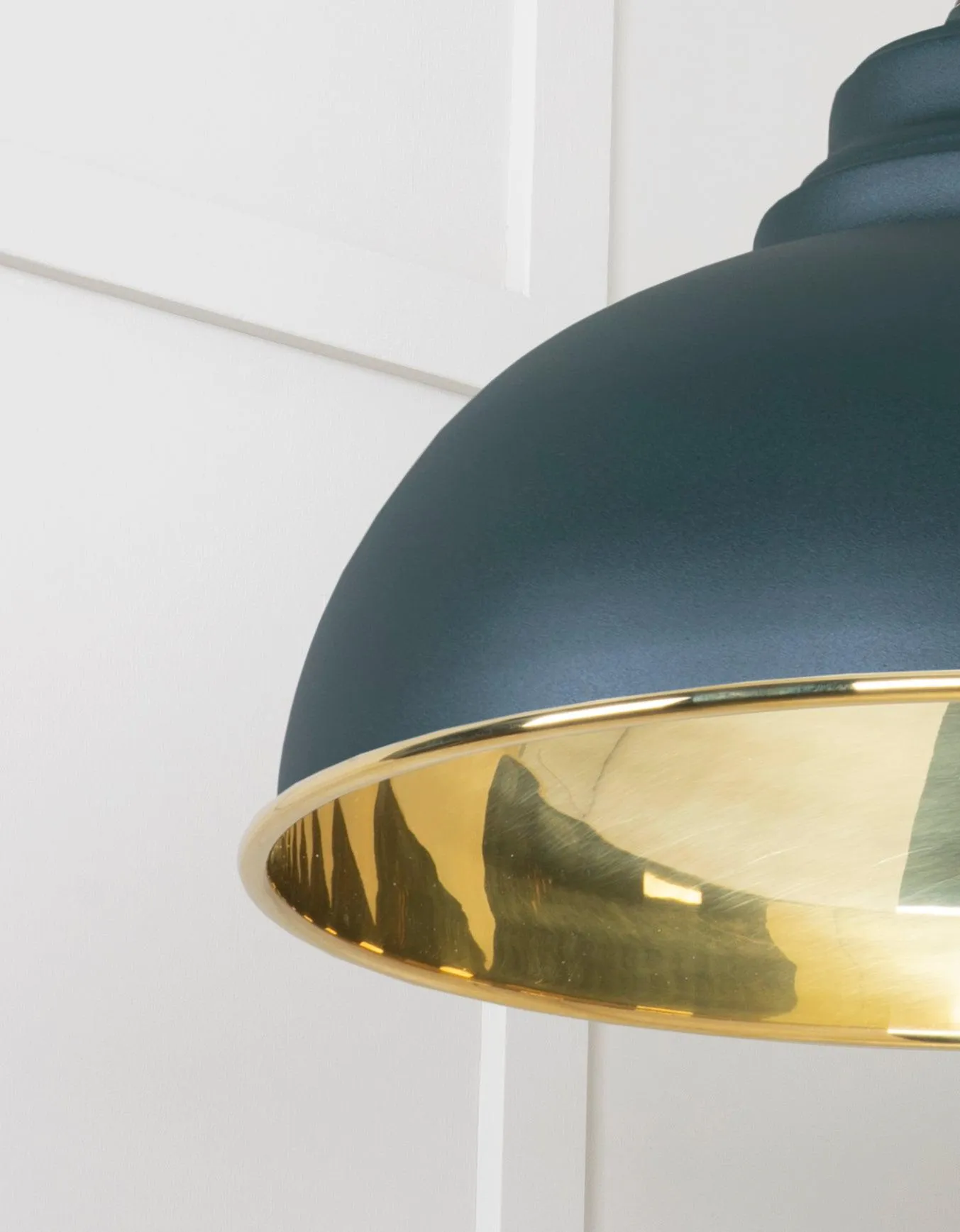 From The Anvil Smooth Brass Harborne Pendant Light