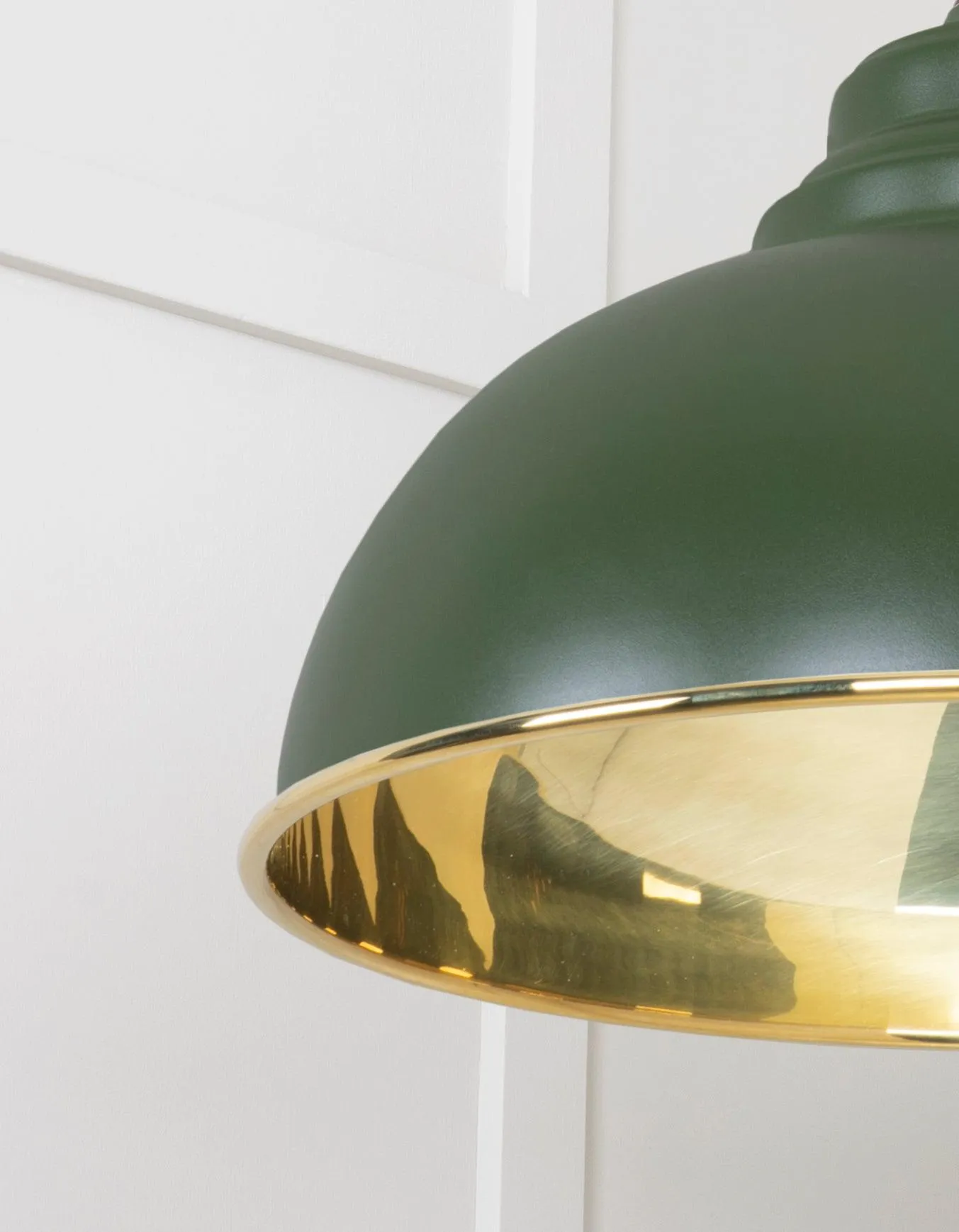 From The Anvil Smooth Brass Harborne Pendant Light