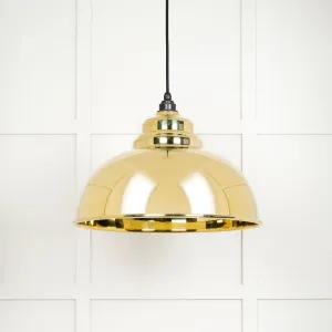 From The Anvil Smooth Brass Harborne Pendant Light