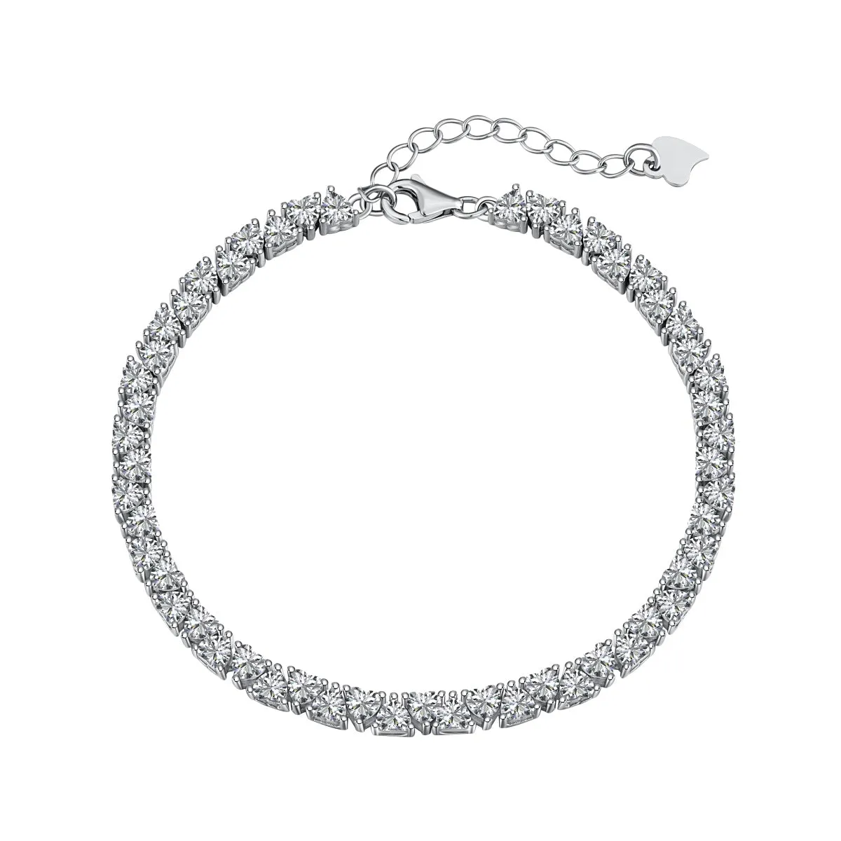 [Goodv]Dazzling Romantic Heart Shape Lover Bracelet