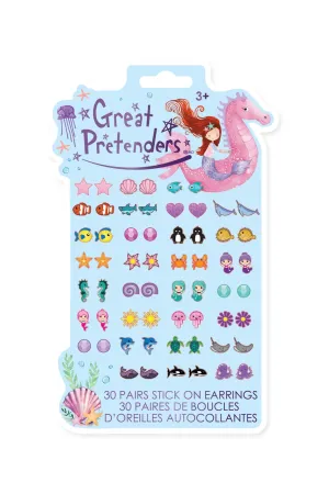 Great Pretenders Mermaid Ocean Sticker Earrings
