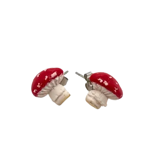 Handmade Mushroom Studs