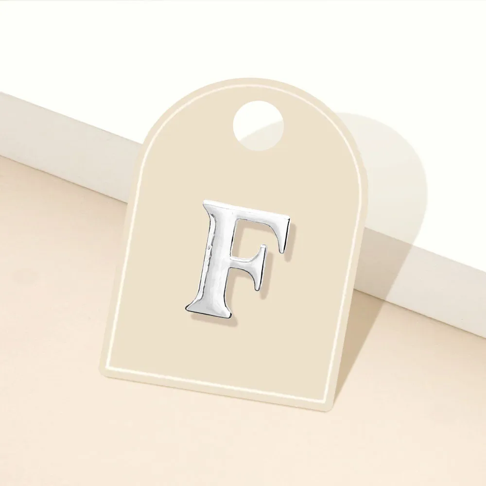 iLLASPARKZ -F- Metal Monogram Initial Lapel Mini Pin Brooch