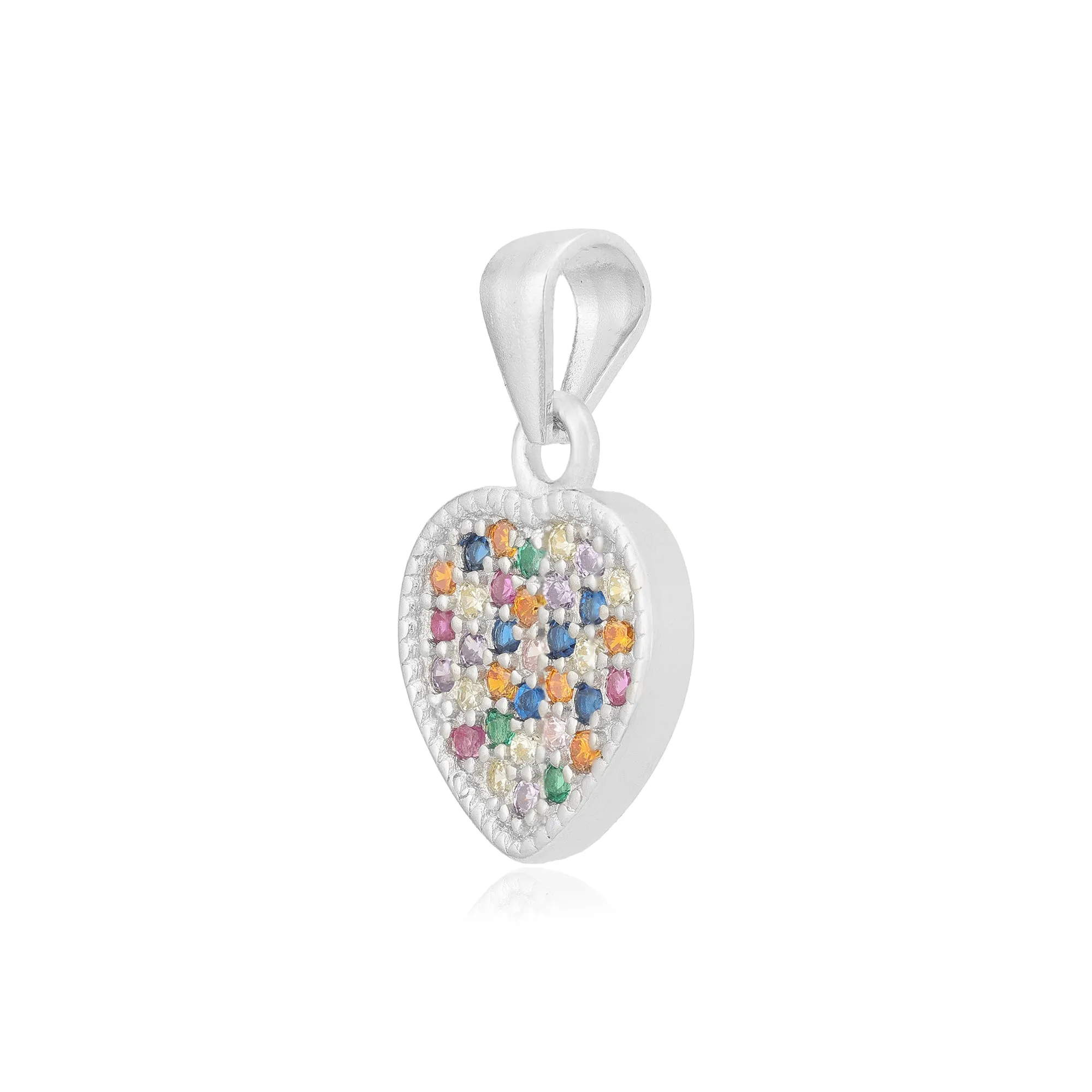 Illuminating 925 Rhodium Plated Color Pop Pendants