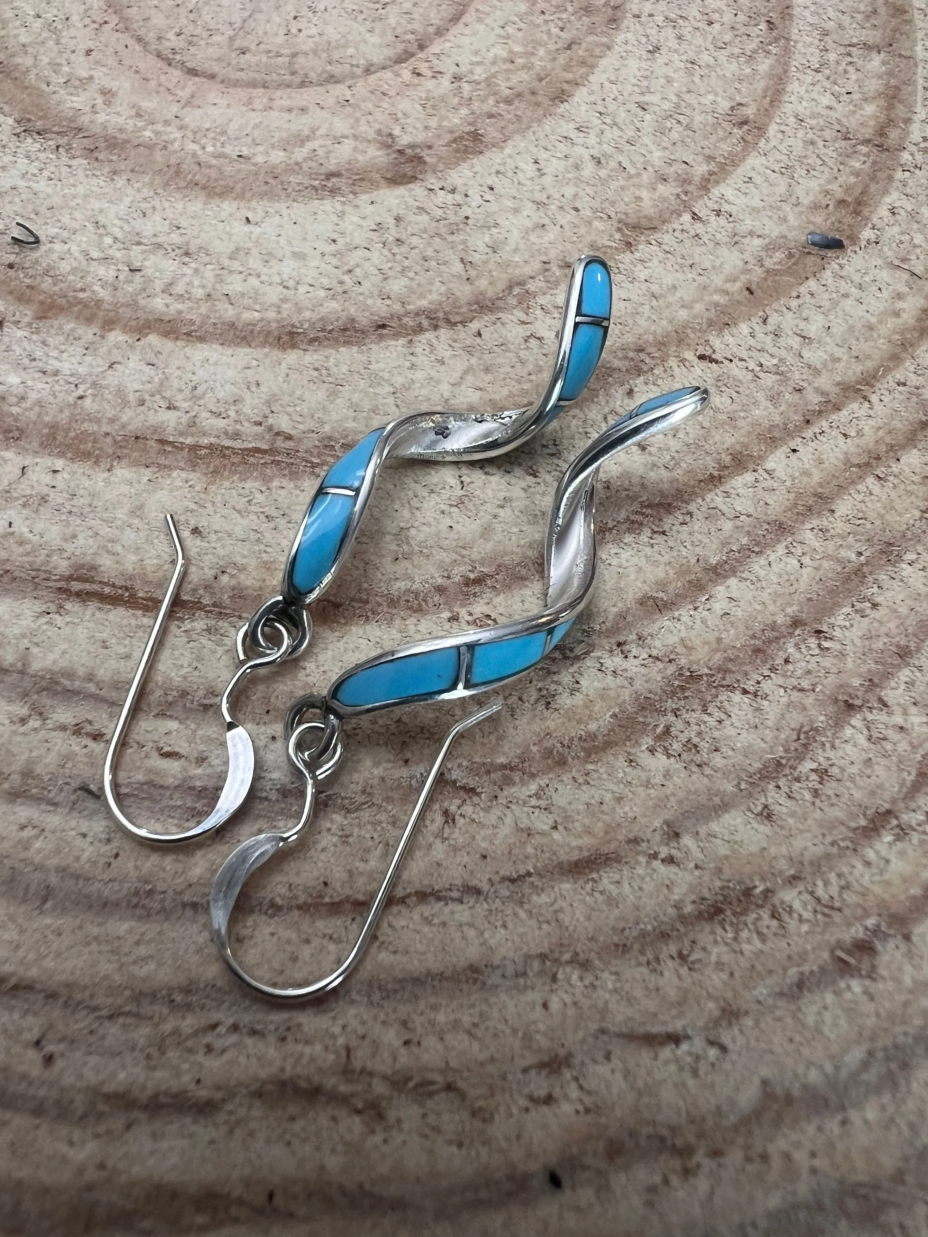 Ira Johnson Turquoise & Sterling Silver Earrings