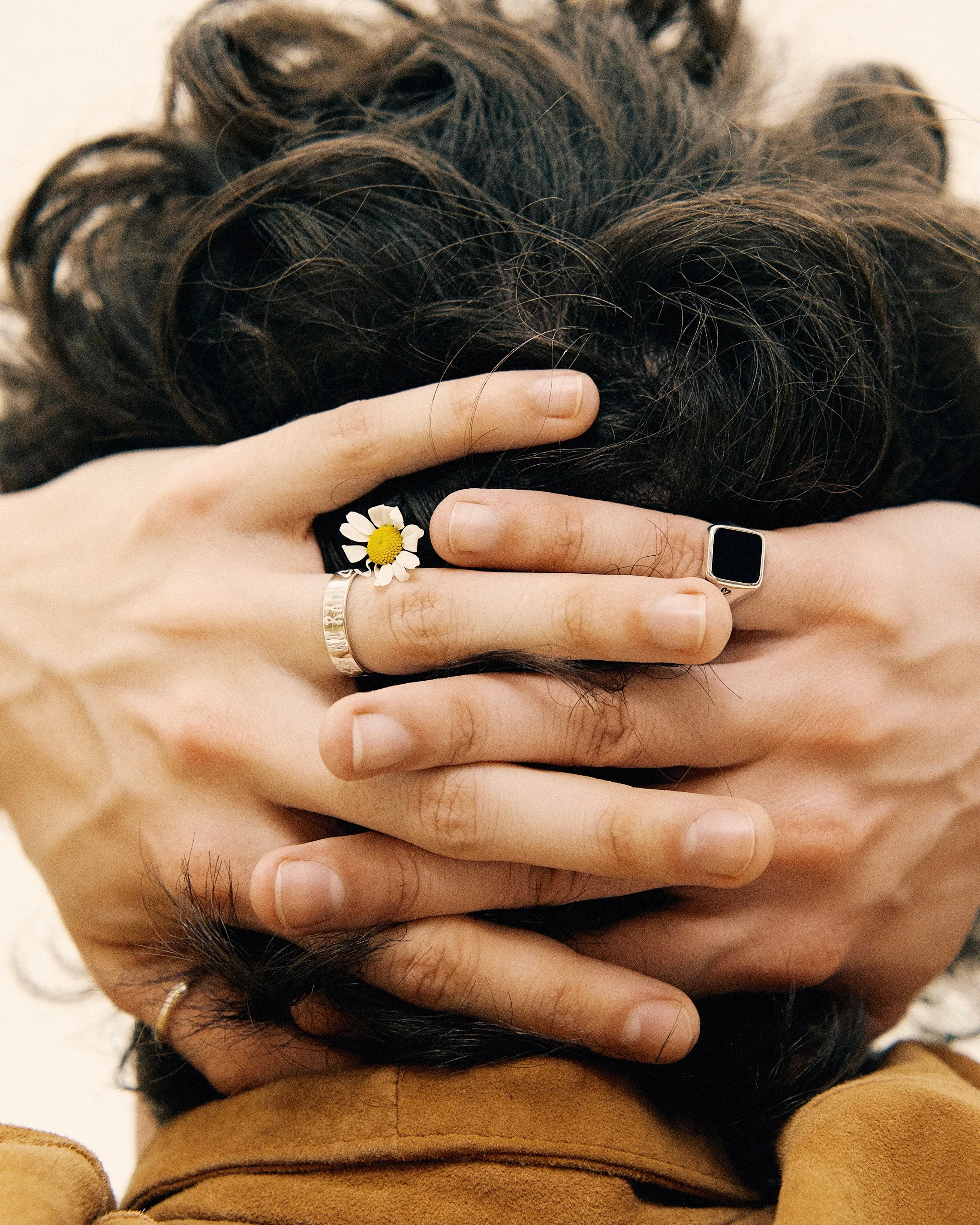 JIMI signet ring with black onyx