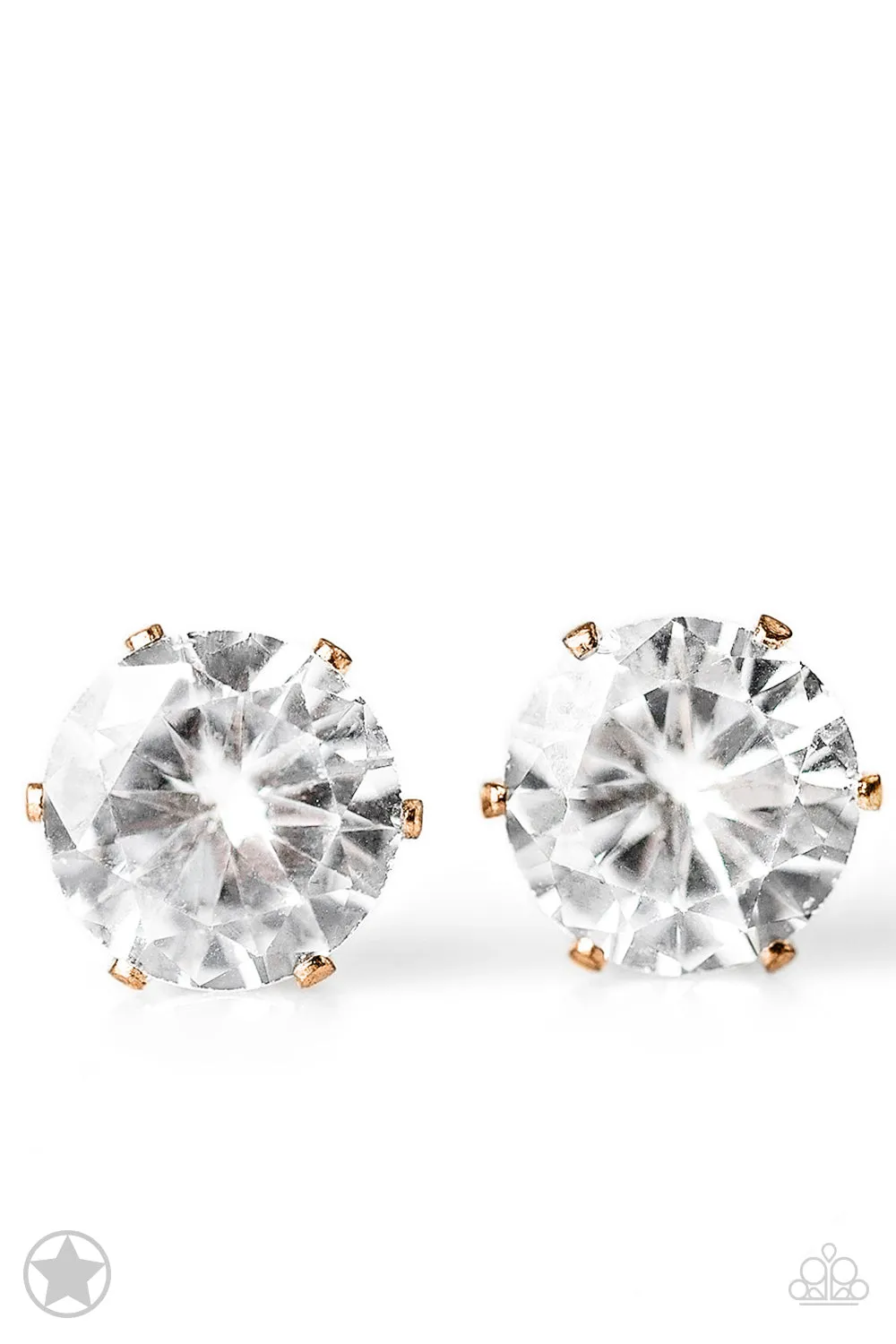 Just In TIMELESS - Gold - Paparazzi Blockbuster Earrings