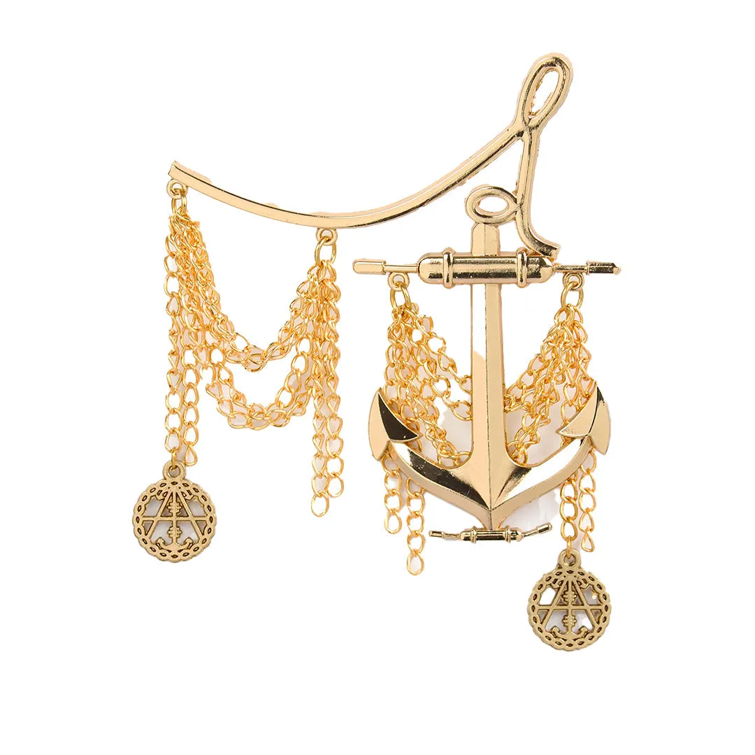 Kavove Chime Cruiser Golden Colour Brooch