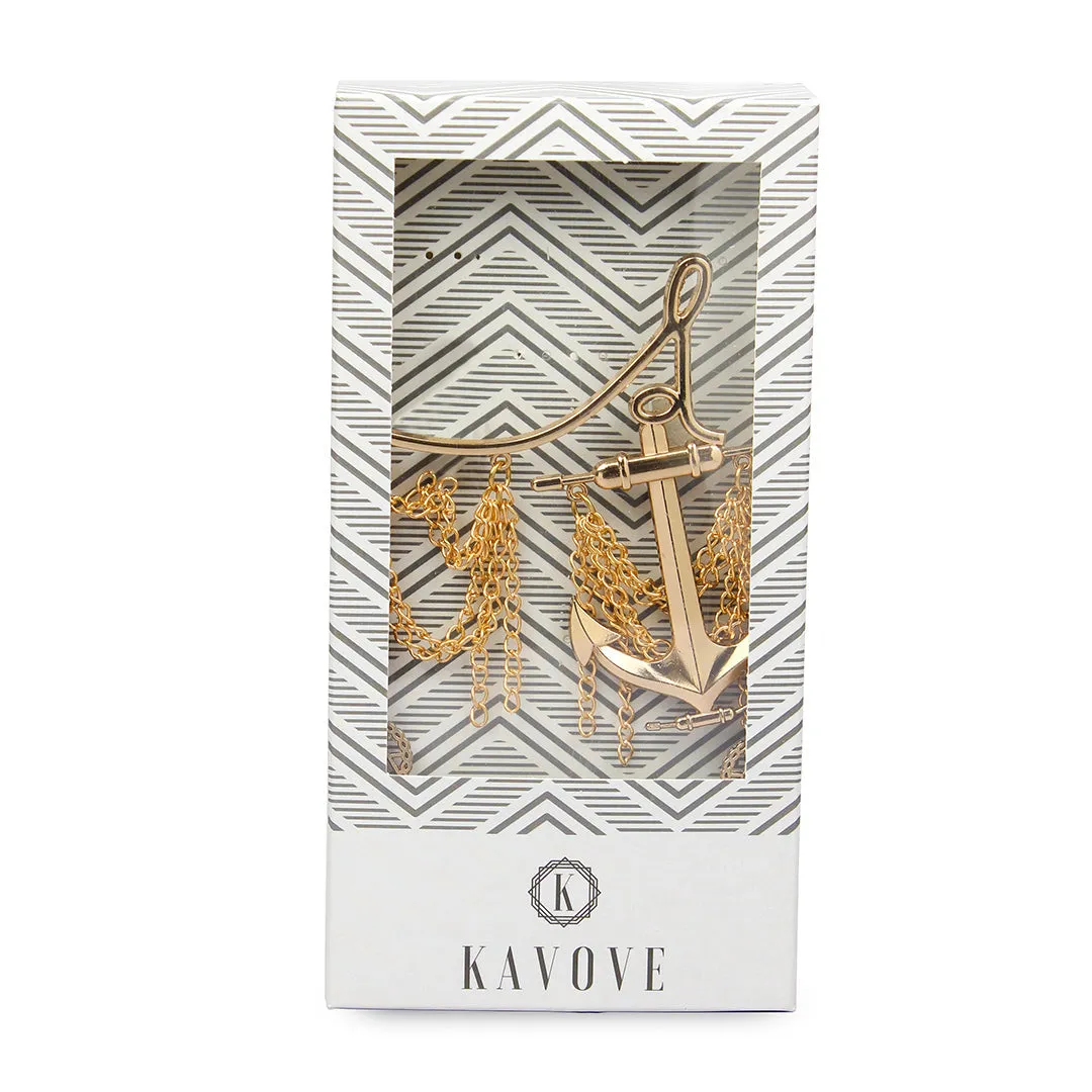 Kavove Chime Cruiser Golden Colour Brooch
