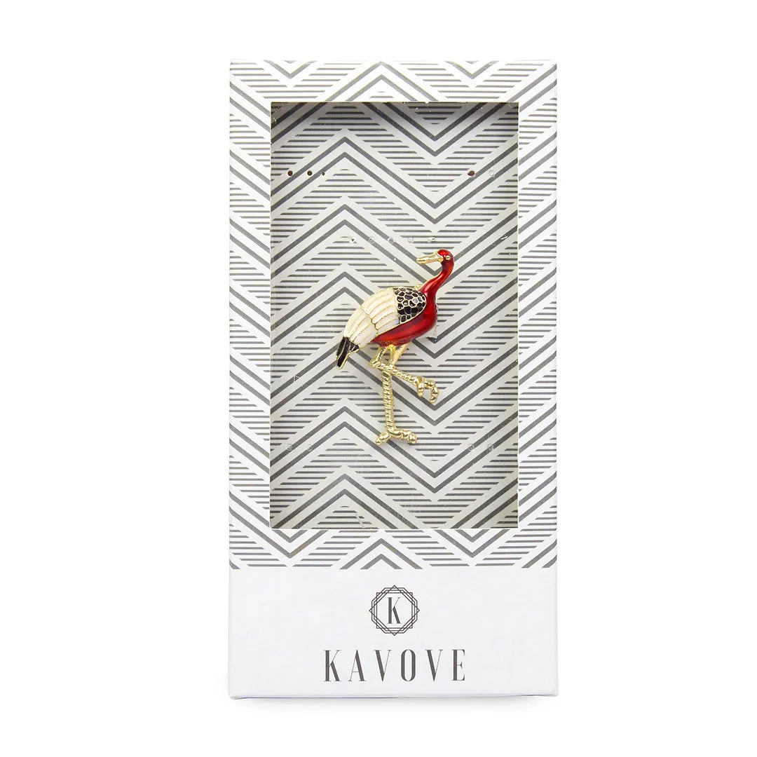 Kavove Feathered Fiesta Multi Colour Brooch