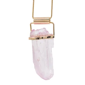 Kunzite 45.08 Carat 14k Natural Crystal Pendant