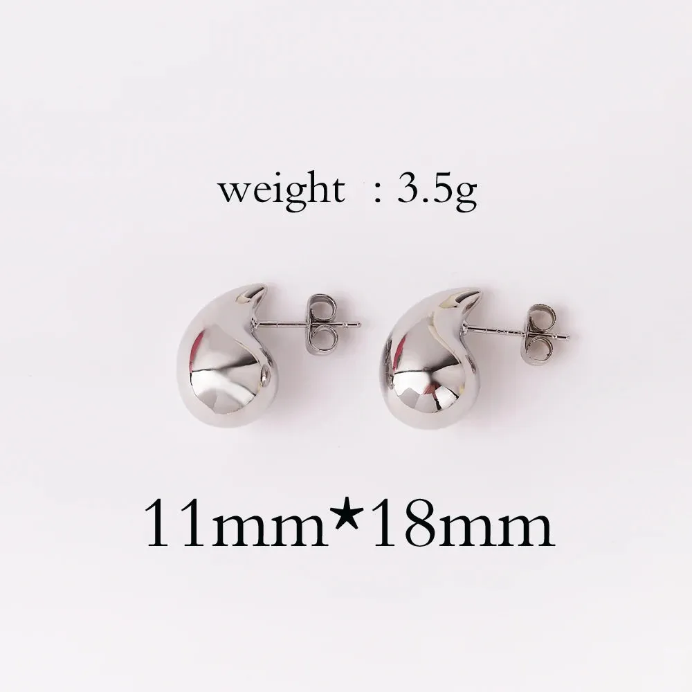 Lady Glams Asscher Oversized Chunky Gold Drop Earrings – Make a Statement with Timeless Elegance