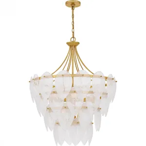 Lilestone 7-Light Gold Leaf Pendant