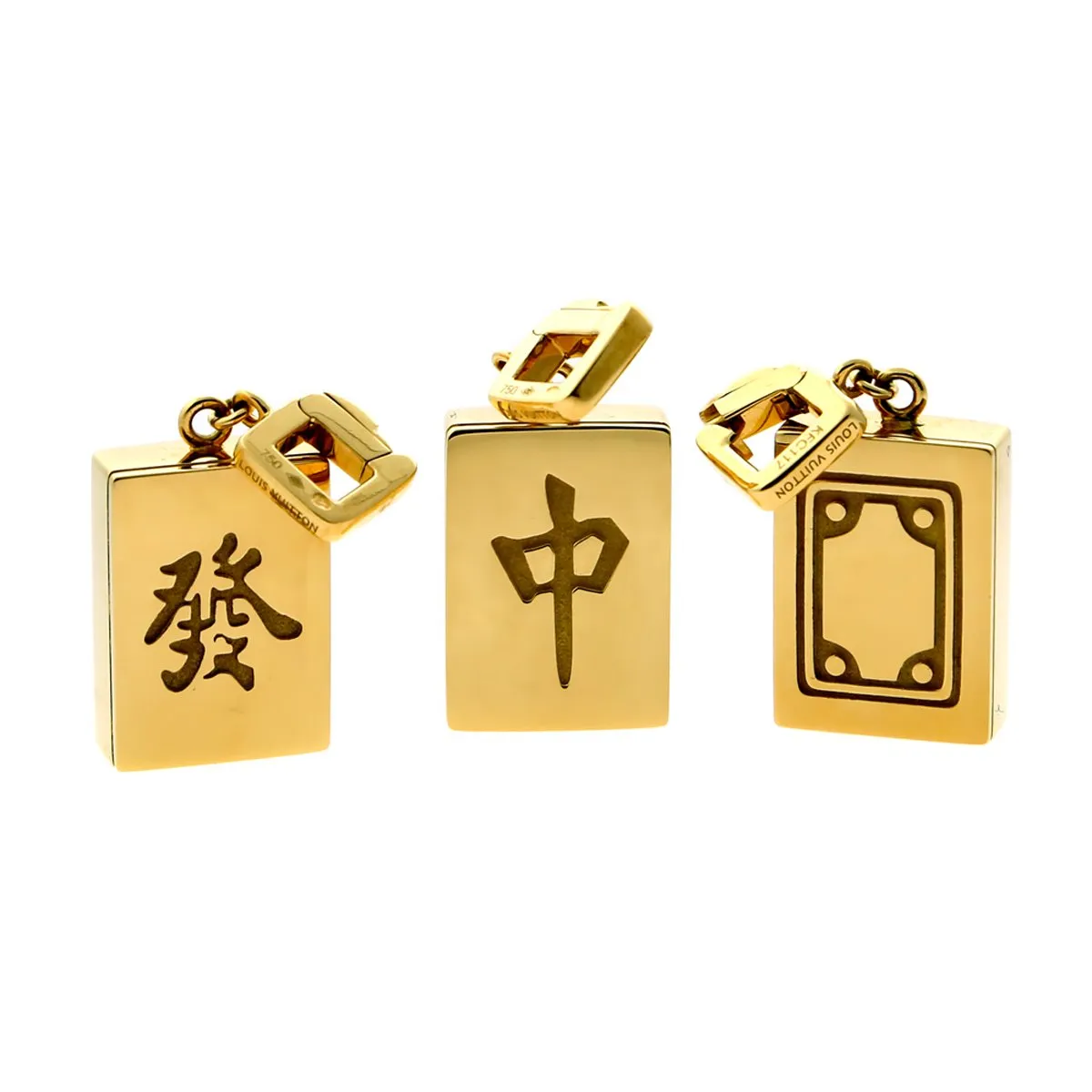 Louis Vuitton Limited Edition Mahjong Tile Yellow Gold Set