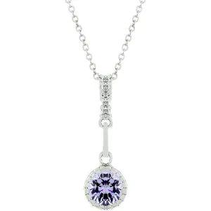LOVCIA Lavender Bliss Cubic Zirconia Pendant