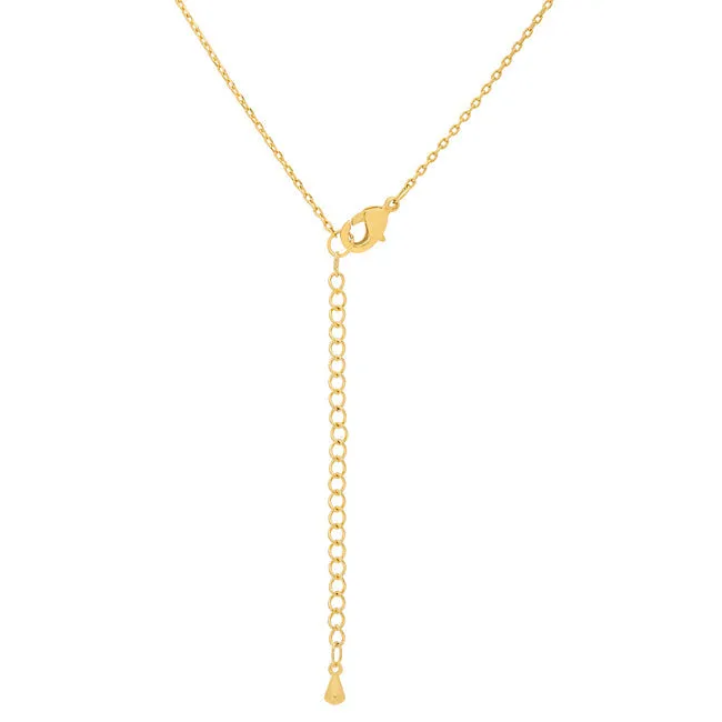 LOVCIA Monogram M Gold Necklace Pendant