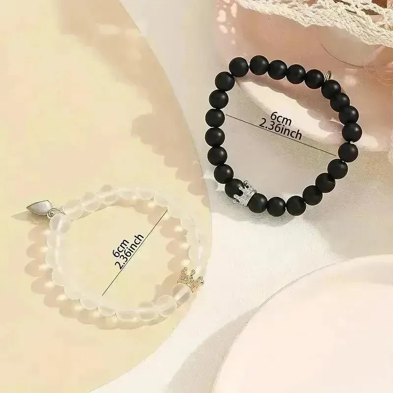 Luminous Glow in the Dark Couple Heart Bracelet