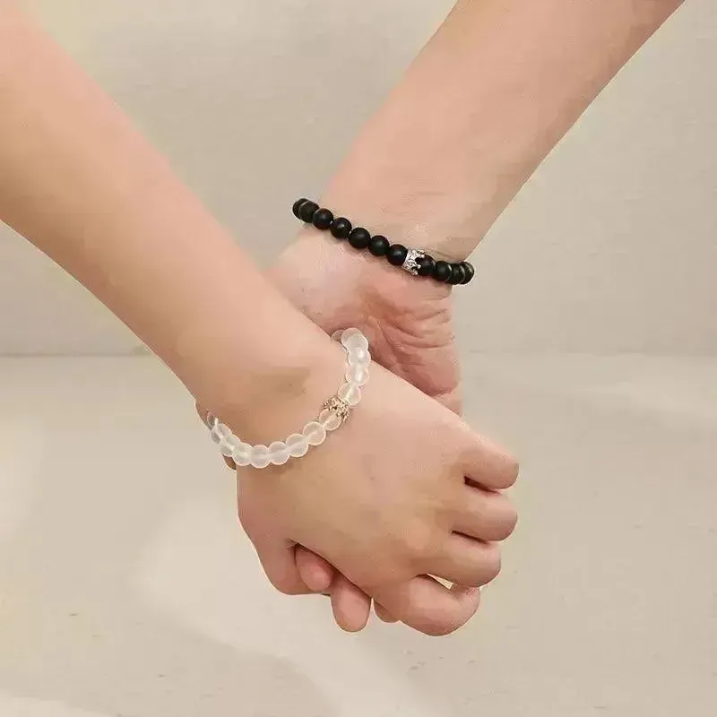Luminous Glow in the Dark Couple Heart Bracelet