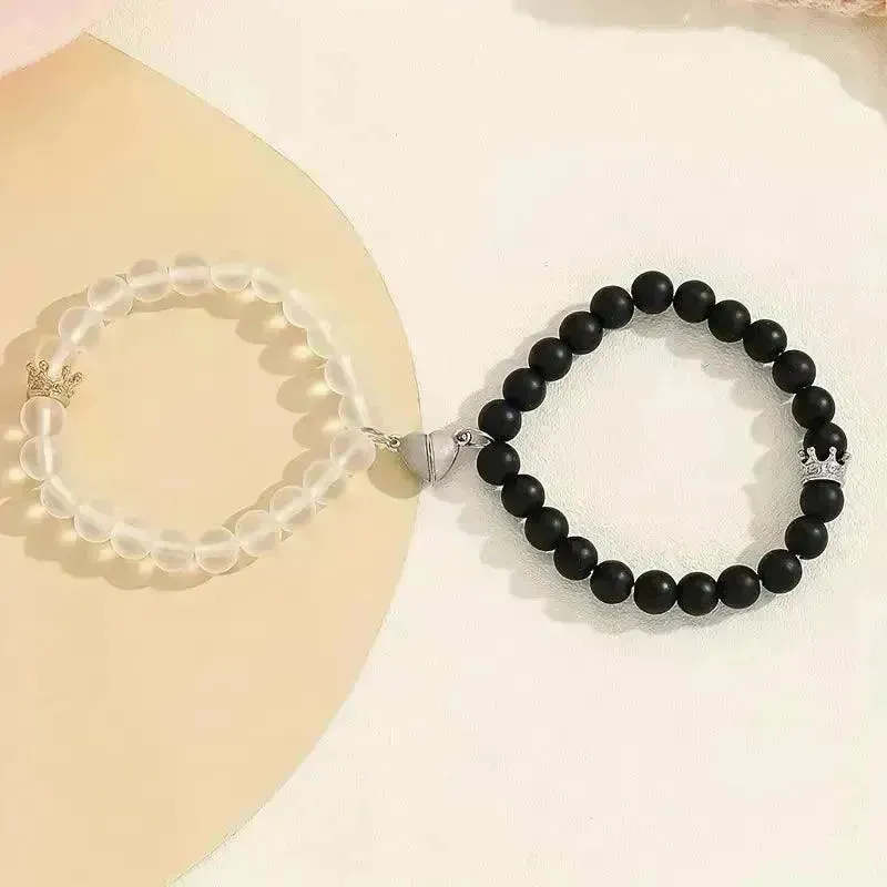 Luminous Glow in the Dark Couple Heart Bracelet