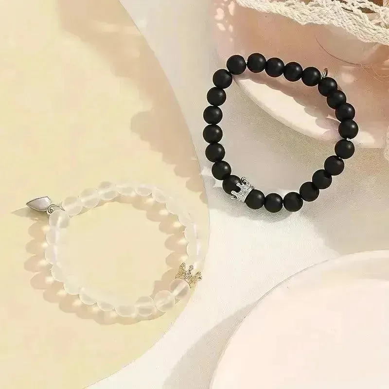 Luminous Glow in the Dark Couple Heart Bracelet