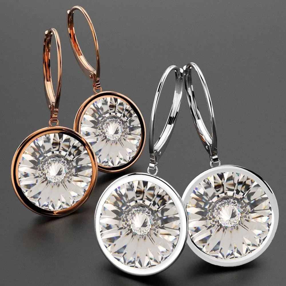Lux Glow Drop Earrings Embellished With SWAROVSKI® Crystals