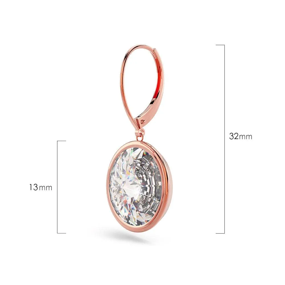 Lux Glow Drop Earrings Embellished With SWAROVSKI® Crystals