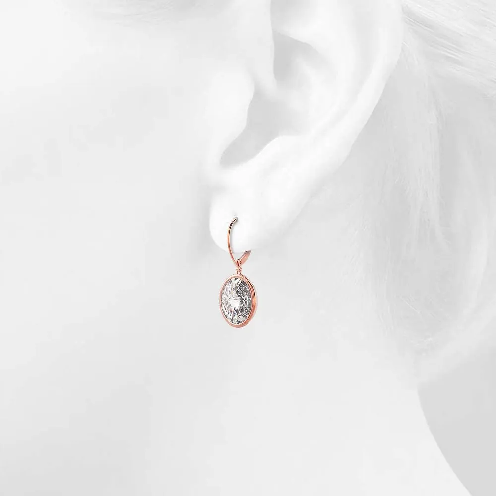 Lux Glow Drop Earrings Embellished With SWAROVSKI® Crystals