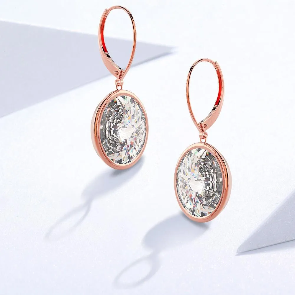 Lux Glow Drop Earrings Embellished With SWAROVSKI® Crystals