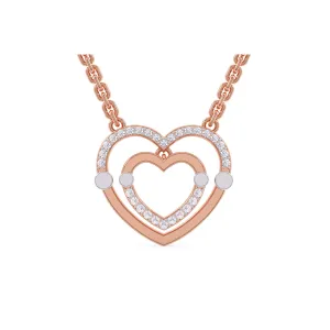 Luxury Double Heart Shaped Pendant