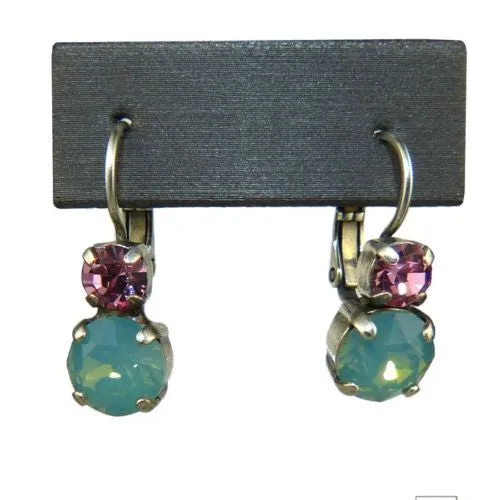 Mariana Handmade Swarovski Crystal Earrings 1190 806 Light Pink Opal