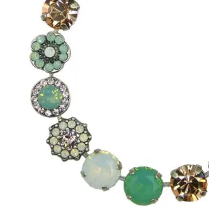 Mariana Handmade Swarovski Silver Bracelet 4084 23439 Seaside Opal Peach