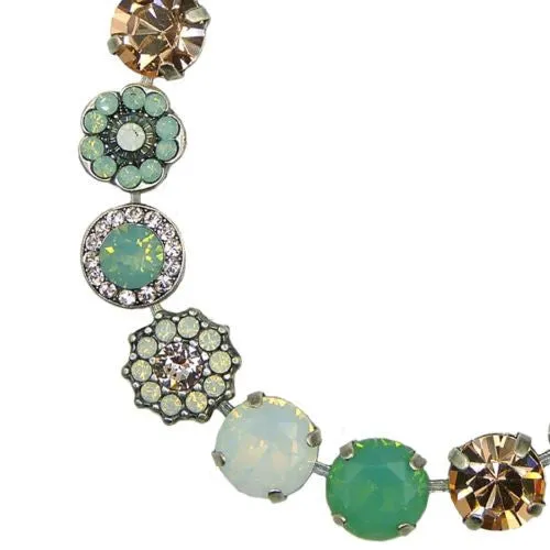 Mariana Handmade Swarovski Silver Bracelet 4084 23439 Seaside Opal Peach