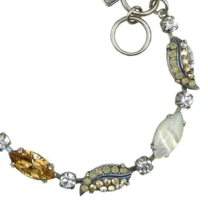 Mariana Handmade Swarovski Silver Bracelet 4150 M39110 Pearl Crystal Topaz Opal