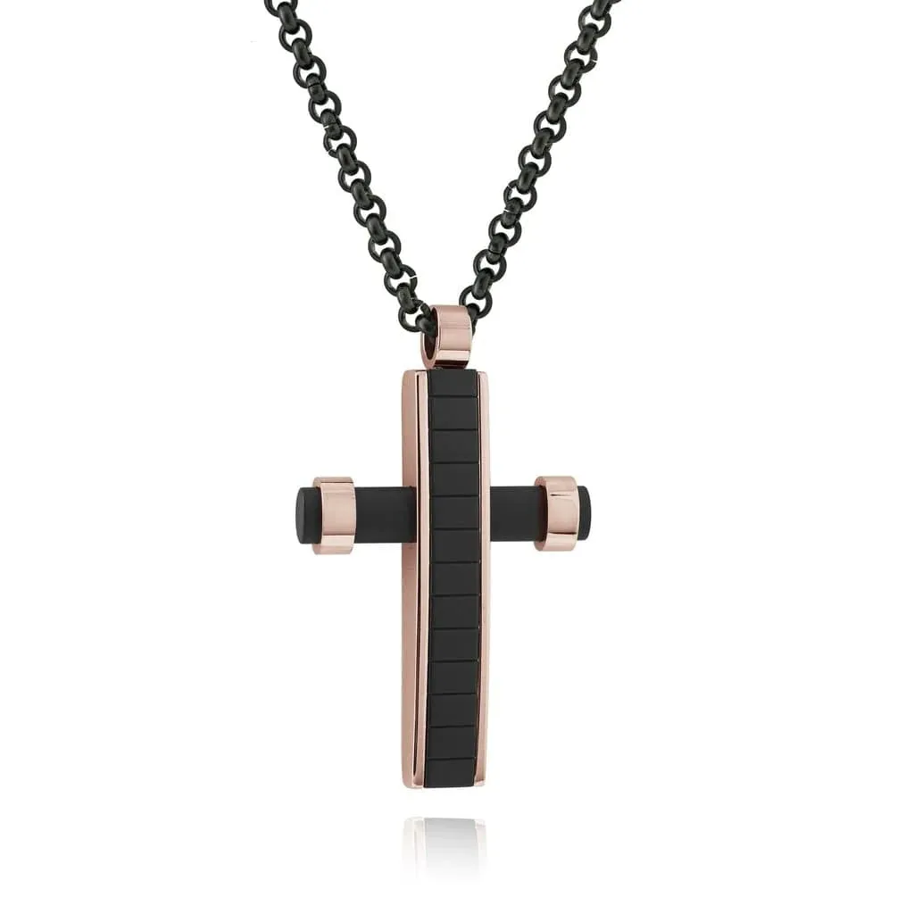 Matte Cross Pendant | Italgem Steel