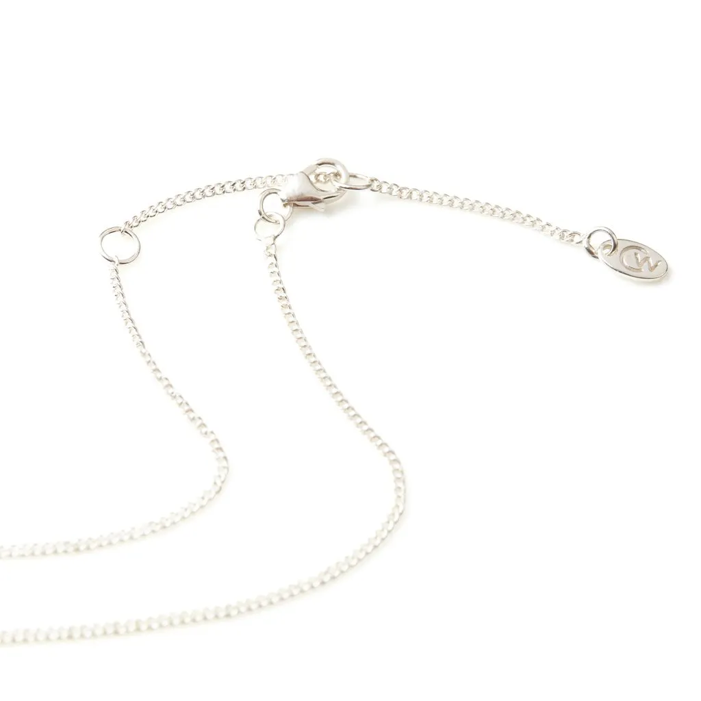 May Birthstone Charm Necklace - Emerald