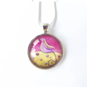 Medium Pendant – "Sing from the tree tops" – Amélie Gagné