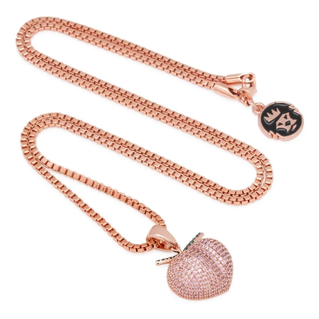 Mini Peach Emoji Necklace