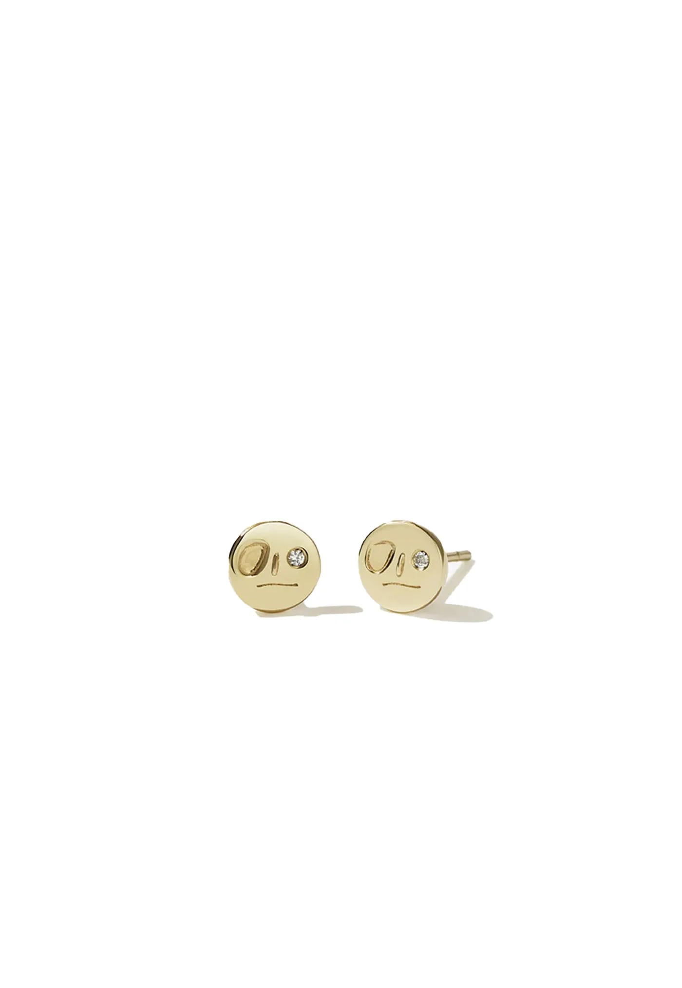 Miro Stud Earrings with Stone