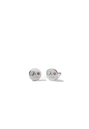 Miro Stud Earrings with Stone