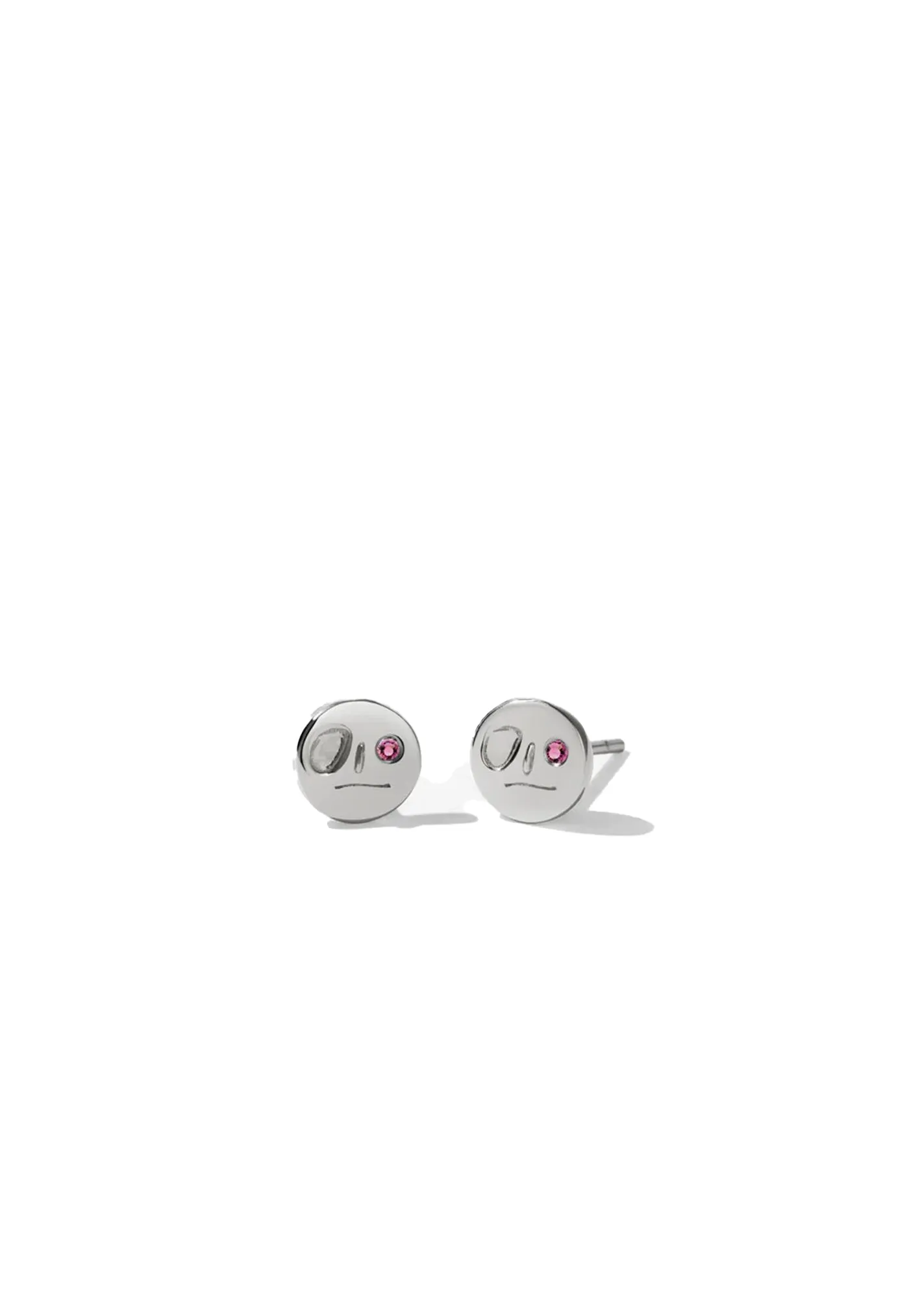 Miro Stud Earrings with Stone