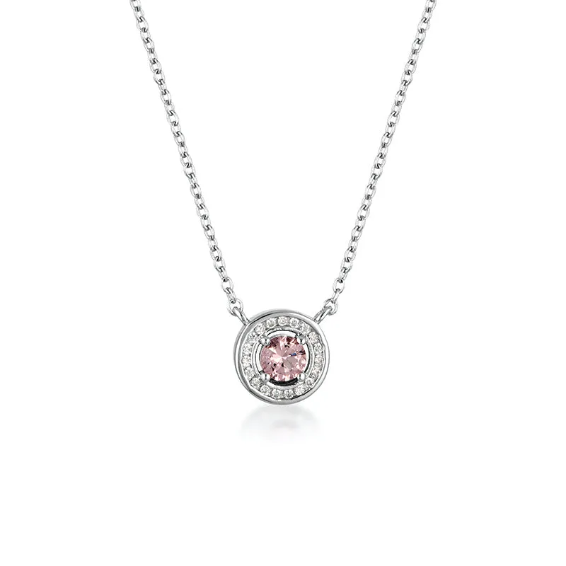 MORGANITE HALO NECKLACE
