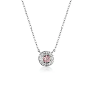 MORGANITE HALO NECKLACE