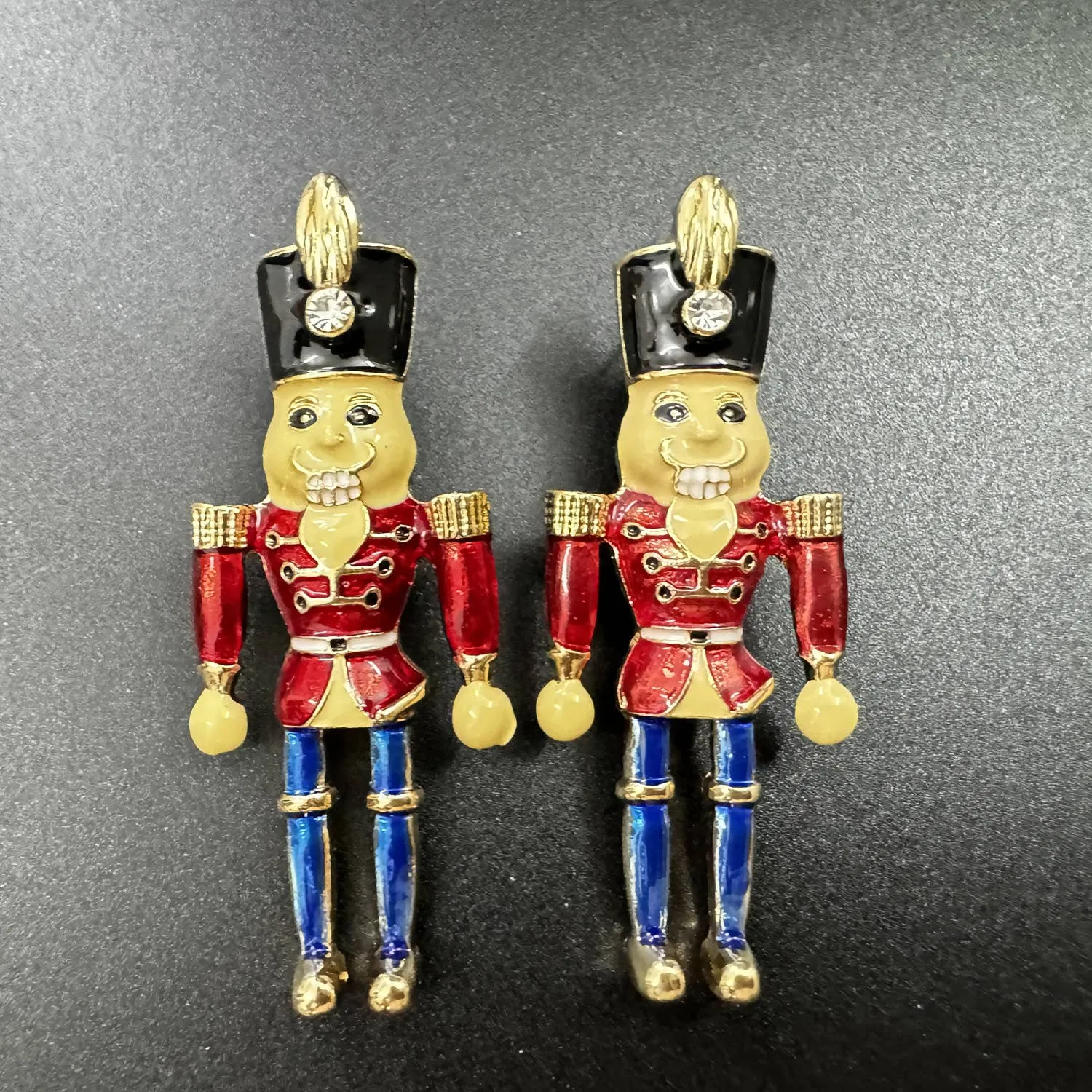 Nutcracker Soldier Alloy Earrings