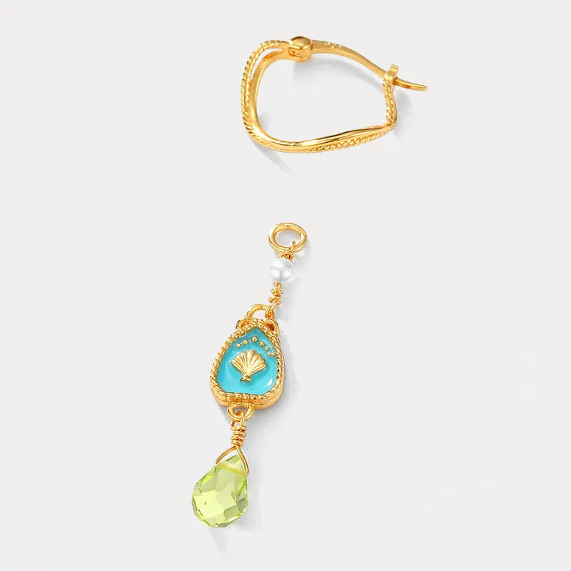 Olivine Enamel Earrings