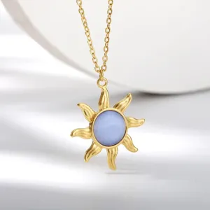 Opal Sun Necklace