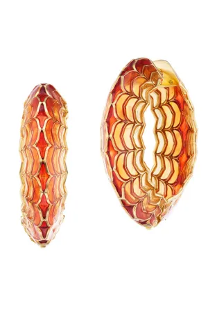 Orange Aura Dreamweaver Hoops