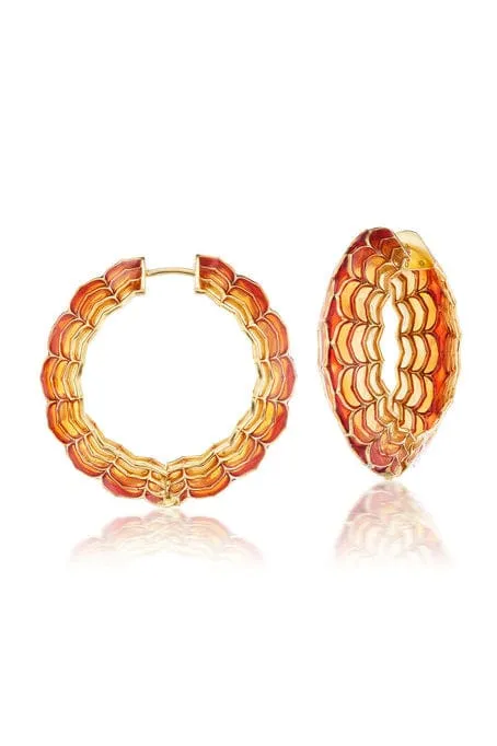 Orange Aura Dreamweaver Hoops