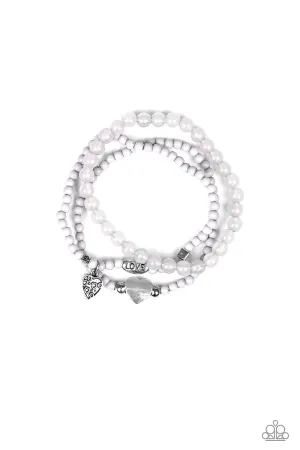 Paparazzi Really Romantic - Silver "Love" Bracelet